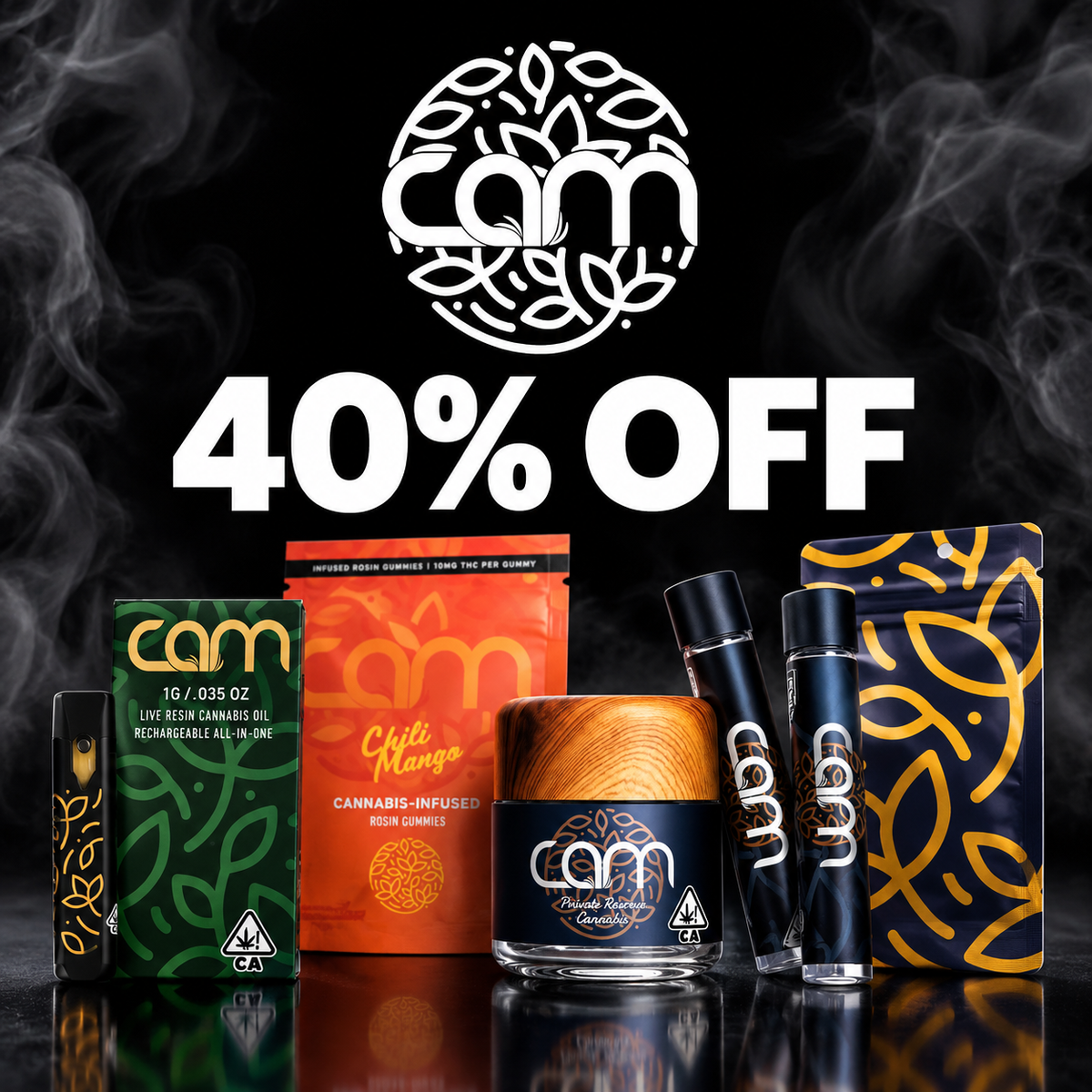 CAM 40% OFF CAM