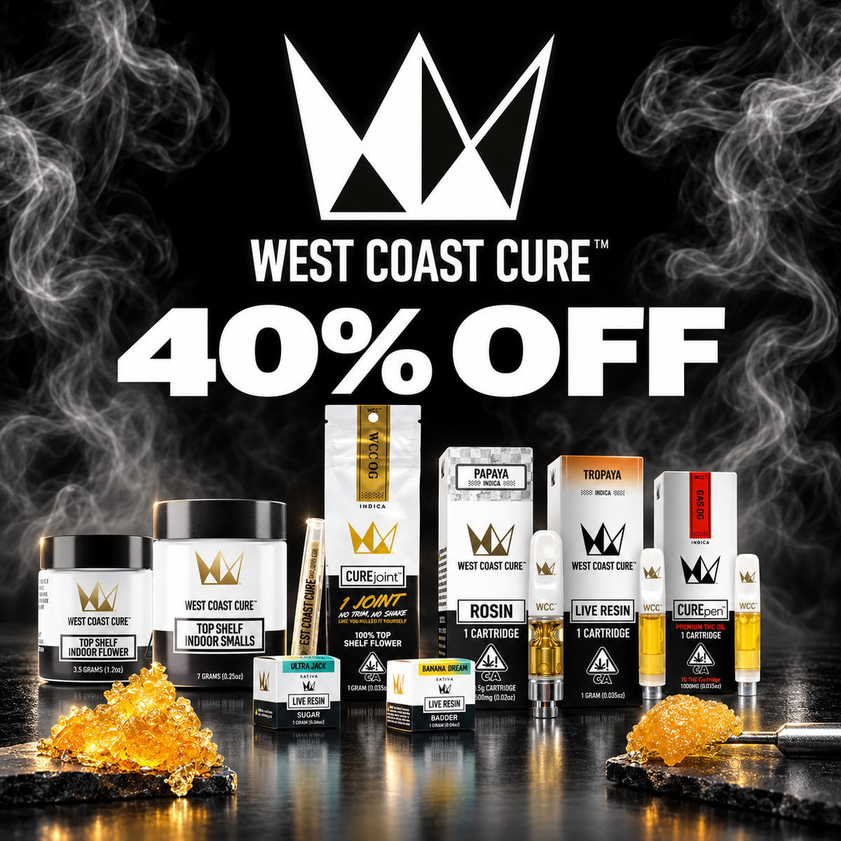 WEST COAST CURE 40% OFF WEST COAST CURE