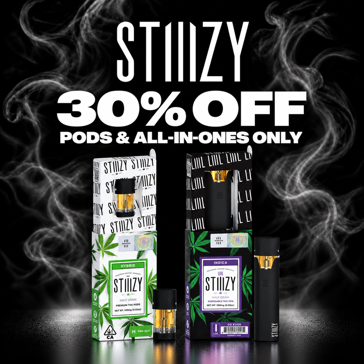 STIIIZY 30% OFF STIIIZY