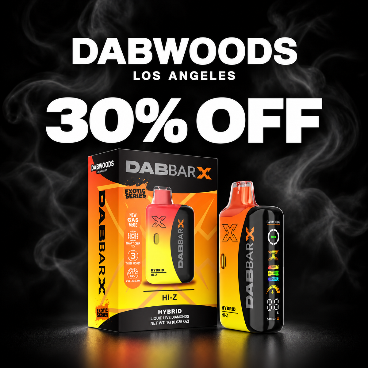 DABWOODS 30% OFF DABWOODS