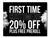 First Time Customers 20% off Plus Free Preroll